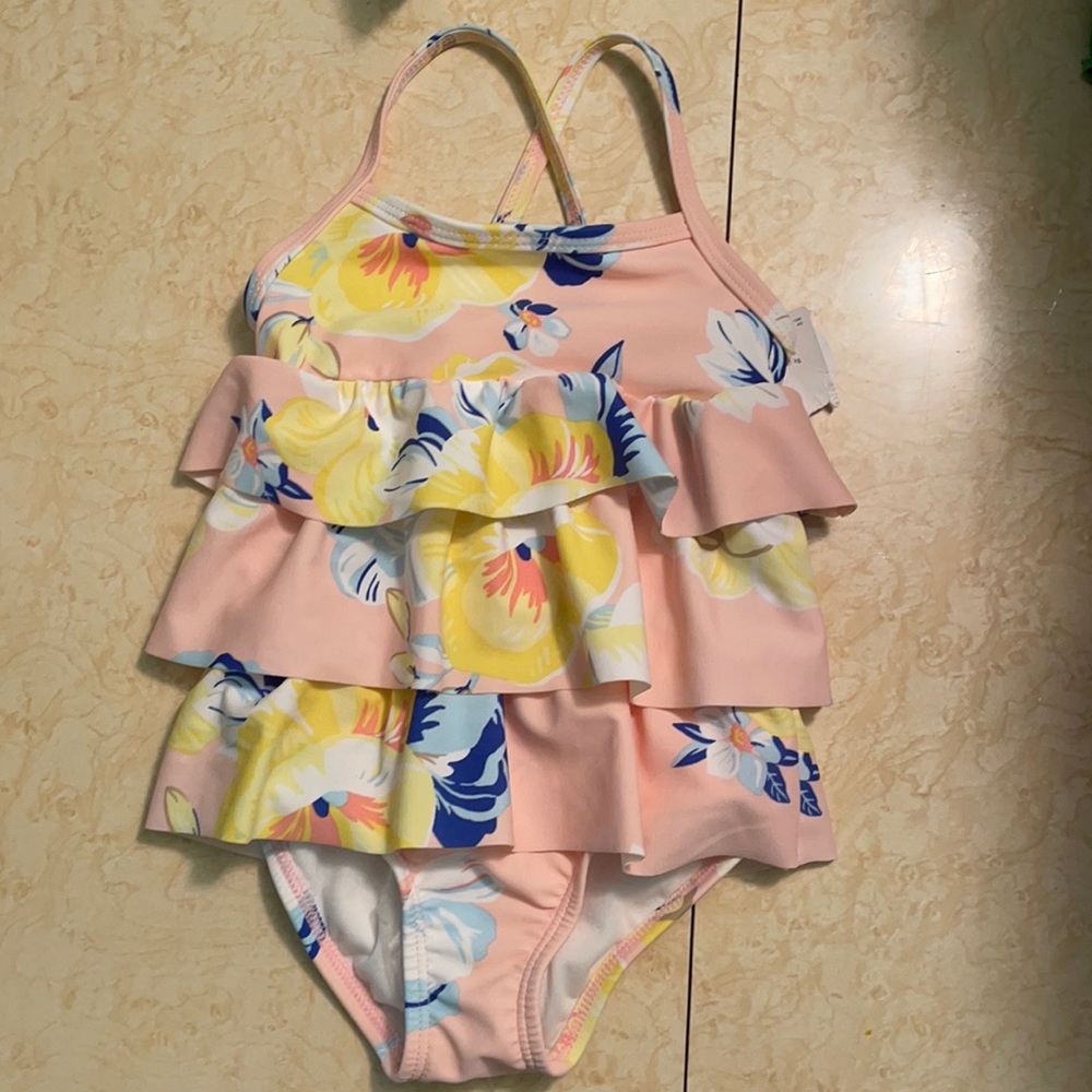 NWT one piece swimsuit with matching headband